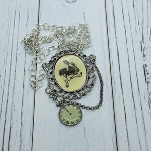 Alice in Wonderland inspired pendant necklace.